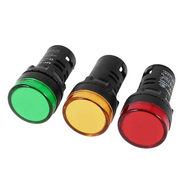 22mm LED Signal Indicator Light Lamp (Red Green)